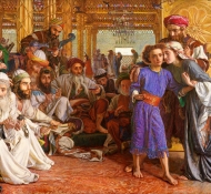 finding of savior in temple - Hunt