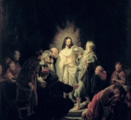 incredulity of st thomas - Rembrandt