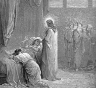 jesus raising up the daughter of jairus - Dore