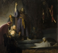 raising of lazarus - Rembrandt