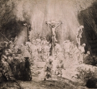three crosses - Rembrandt